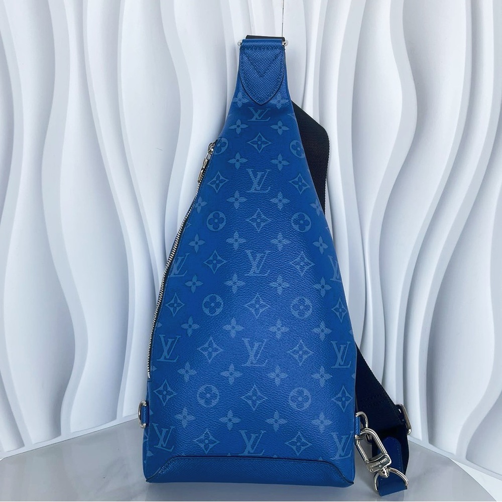 Louis Vuitton Blue Monogram Sling Bag with Circular Pouch - Picture 2 of 12